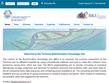 Tablet Screenshot of bku.technion.ac.il