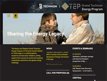 Tablet Screenshot of gtep.technion.ac.il