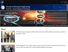 Tablet Screenshot of aero.technion.ac.il