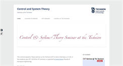 Desktop Screenshot of cst.technion.ac.il